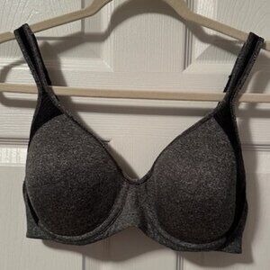Bali 6567 Active Classic Coverage Underwire Bra, 38B, Black/Gray/White heather